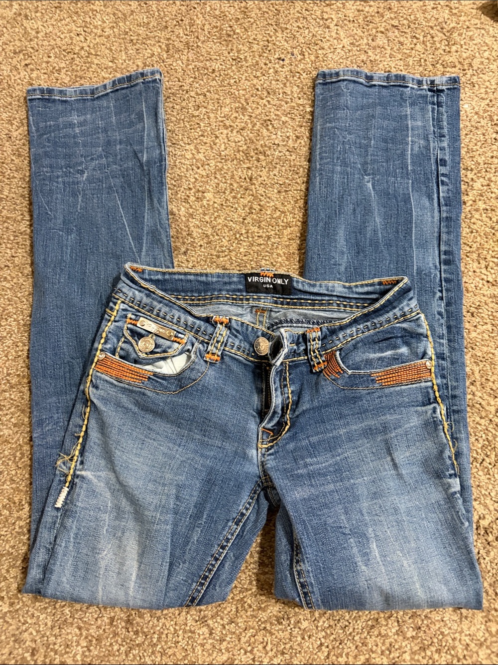 Virgin Only Women’s Jeans in Medium Blue Wash